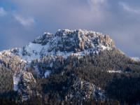 Scheibenwand im Abendlicht